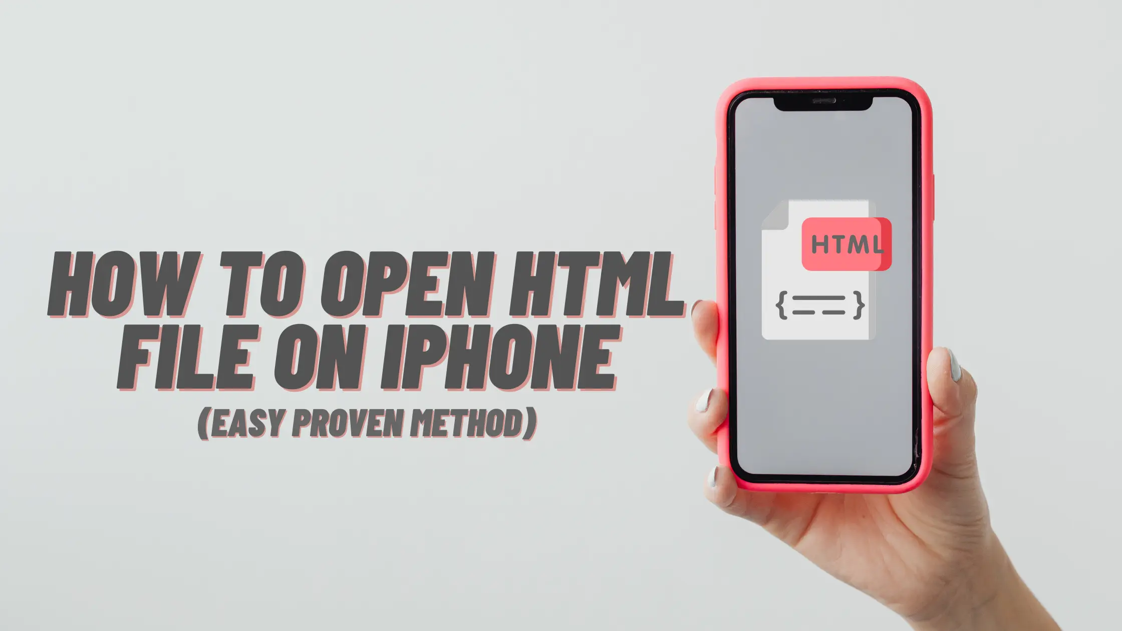 open html file on iphone